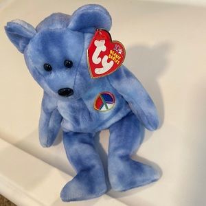 Peace Bear Ty beanie baby